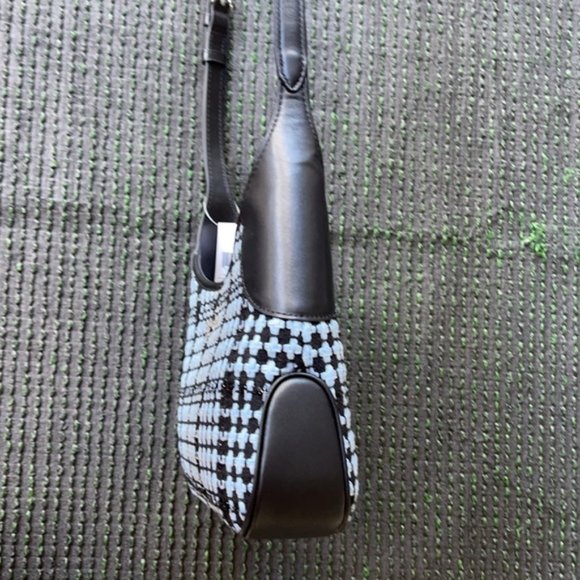 Kate Spade Crossbody Tweed Fabric Blue Multi - Picture 13 of 16